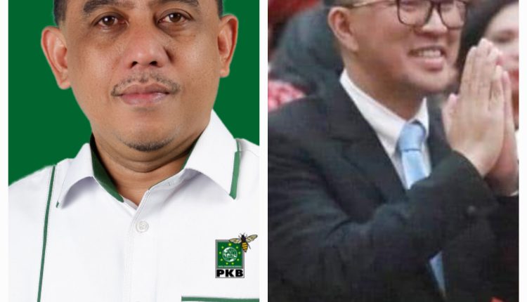 Yusra Alhabsyi Ketua PKB Sulut dan Melky Jakhin Pangemanan Ketua PSI Sulut.(foto ist)